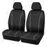 SCA Sports Leather Look & Carbon Seat Covers Black Adjustable Headrests Airbag Compatible, , scaau_hi-res