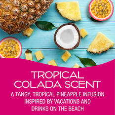 California Scents Novelty Sun Spinner Car Air Freshener Vent Clip, Tropical Colada Scent, , scaau_hi-res