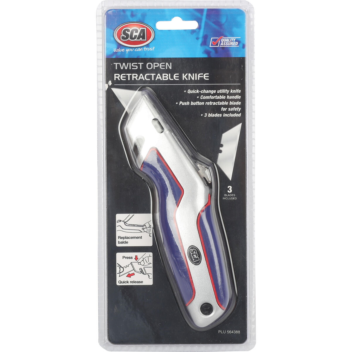 SCA Twist Open Retractable Knife, , scaau_hi-res