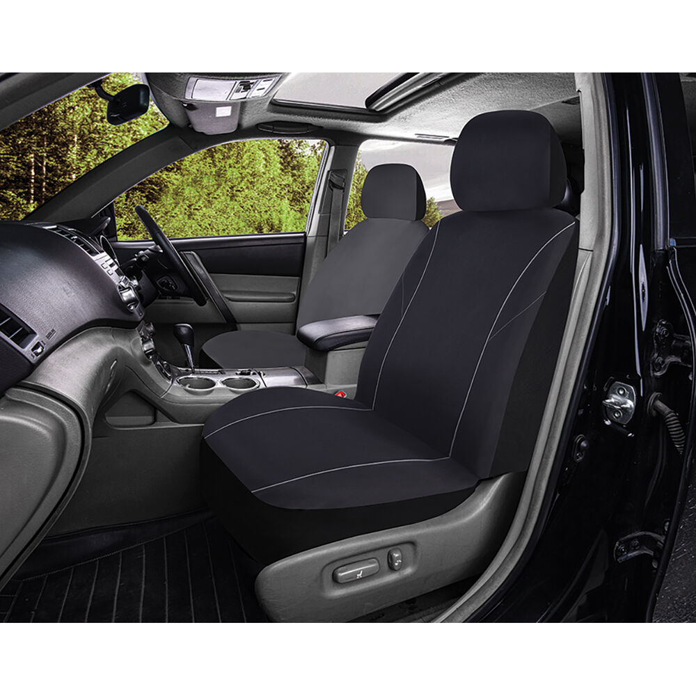 Best Buy Single Seat Cover Black Adjustable Headrests Airbag