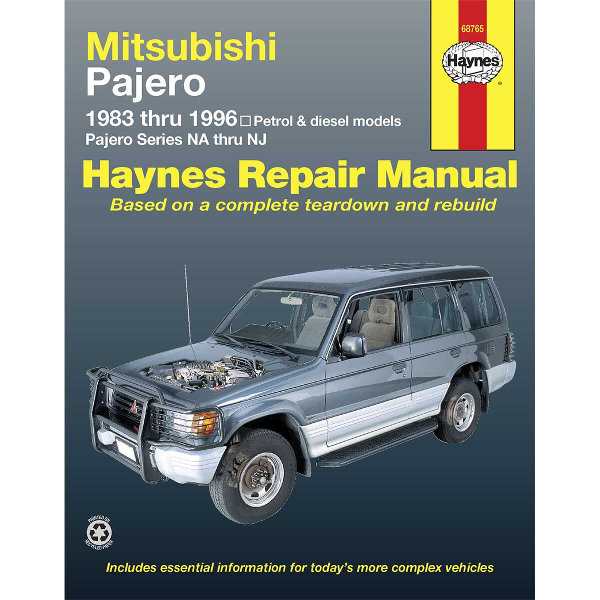 Haynes Car Manual For Mitsubishi Pajero 1983-1996 - 68765, , scaau_hi-res