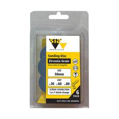 SIA Abrasives Abrasive Disc 50mm, 2820 Series, Quick Change, Mixed Grit, 6 Pack, , scaau_hi-res