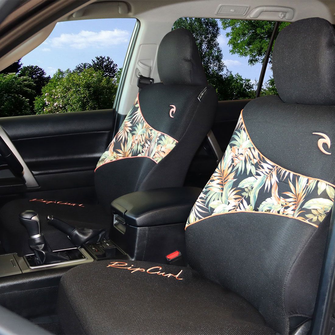 Rip Curl Micro Mesh Seat Covers Adjustable Headrests Airbag Compatible, , scaau_hi-res