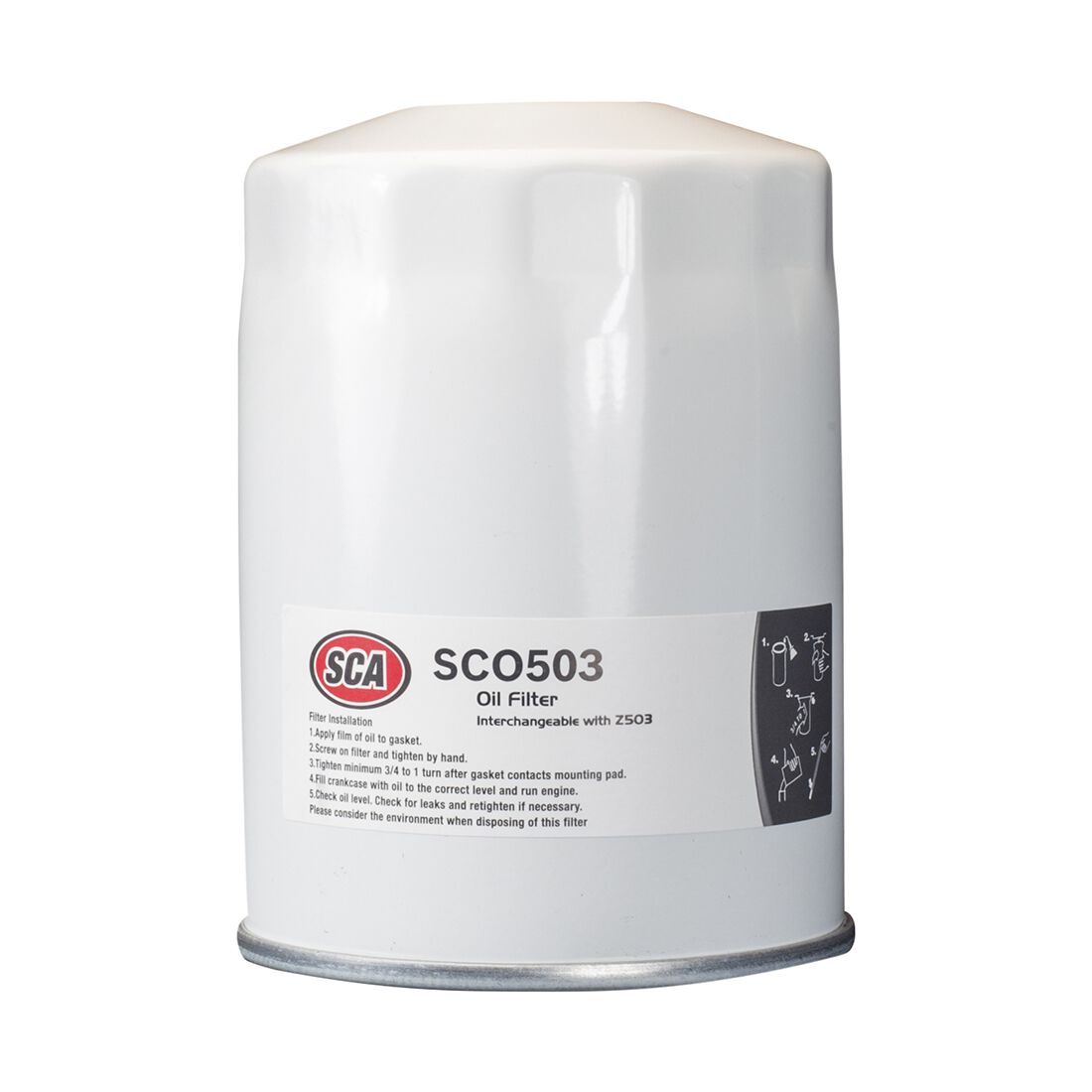 SCA Oil Filter SCO503 (Interchangeable with Z503), , scaau_hi-res