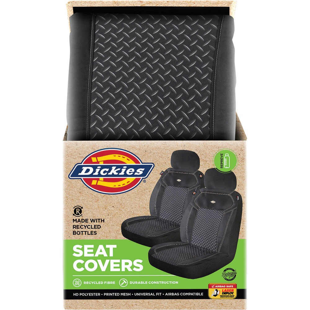 Dickies Repreve Reeves Poly/Mesh Seat Covers Black/Sand Adjustable