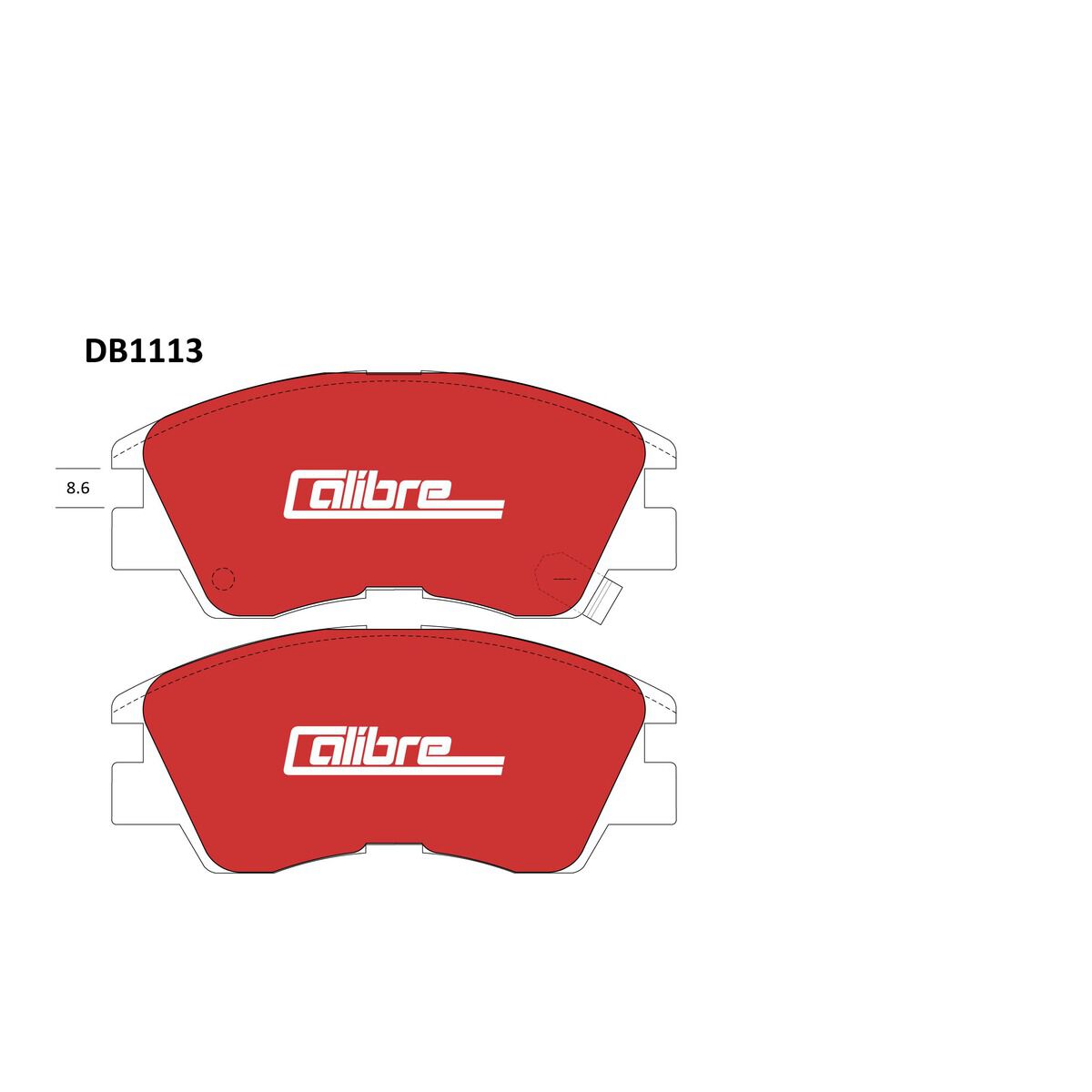 Calibre Disc Brake Pads DB1113CAL, , scaau_hi-res