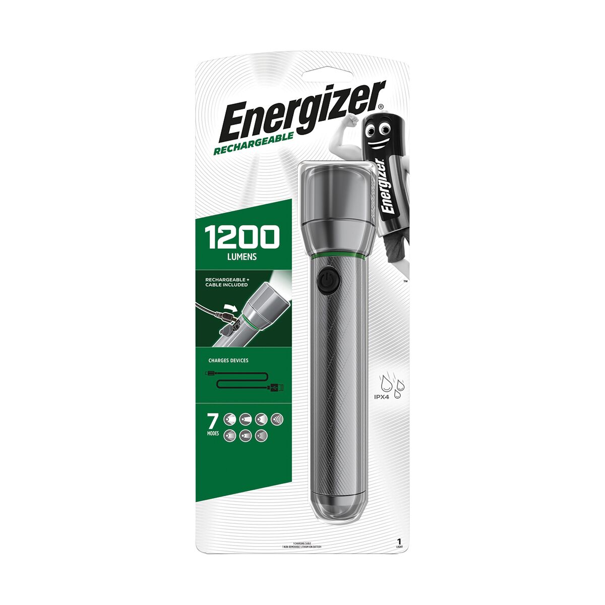 Energizer Vision HD Rechargeable LED Torch, , scaau_hi-res
