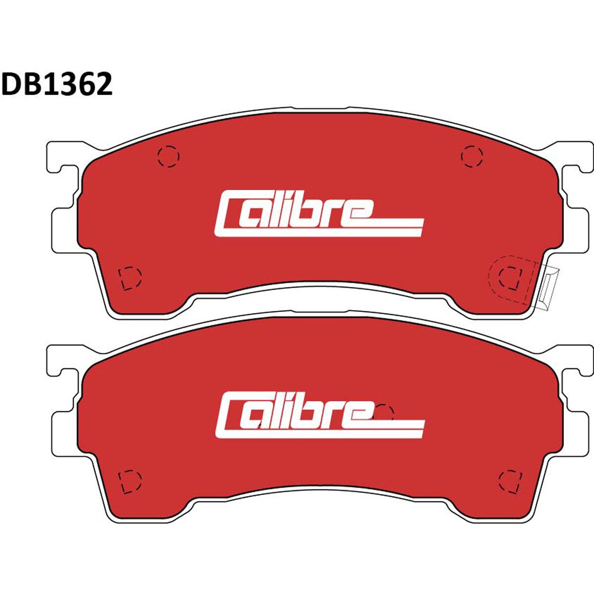 Calibre Disc Brake Pads DB1362CAL, , scaau_hi-res