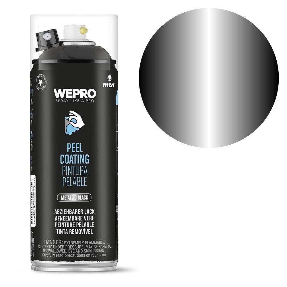 MTN Pro Removable Peel Coating - Metallic Black 400mL, , scaau_hi-res