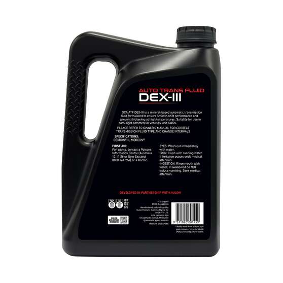 SCA ATF DEX-III Automatic Transmission Fluid 4 Litre, , scaau_hi-res