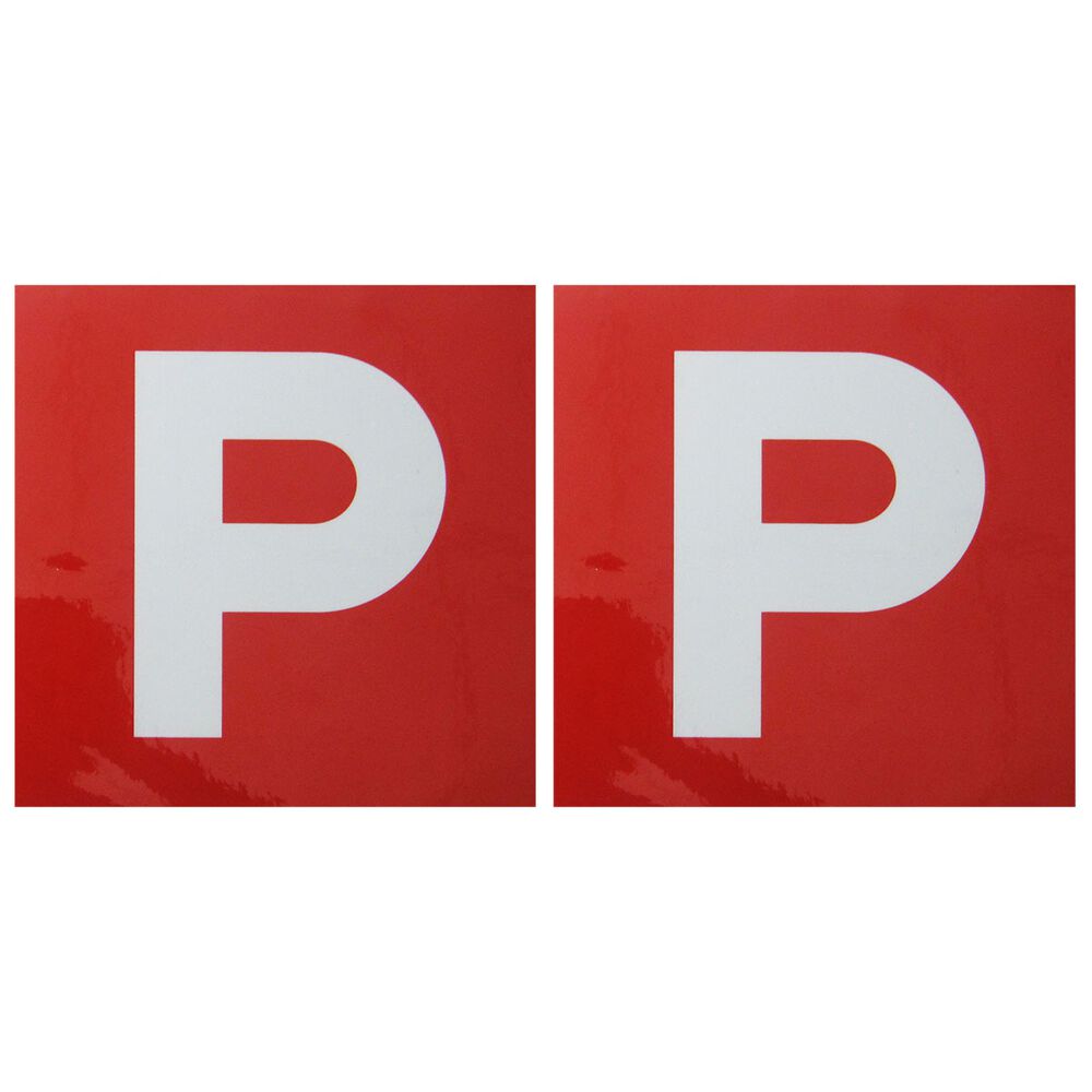 SCA P Plate Red, VIC and WA, 2 Pack Supercheap Auto