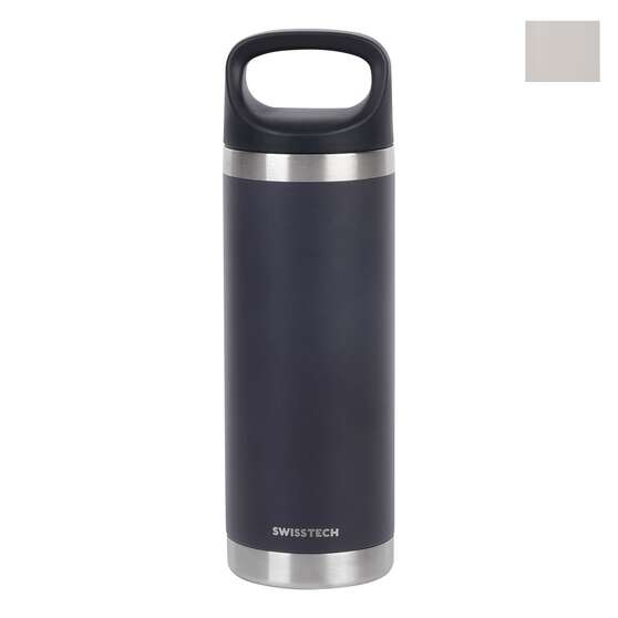 Swiss Tech Drink Bottle - 18oz/532ml, Charcoal, , scaau_hi-res