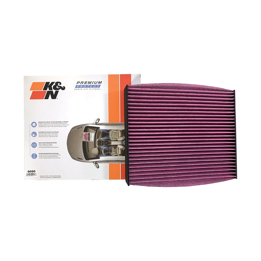 K&N Premium Disposable Cabin Air Filter - DVF5090, , scaau_hi-res