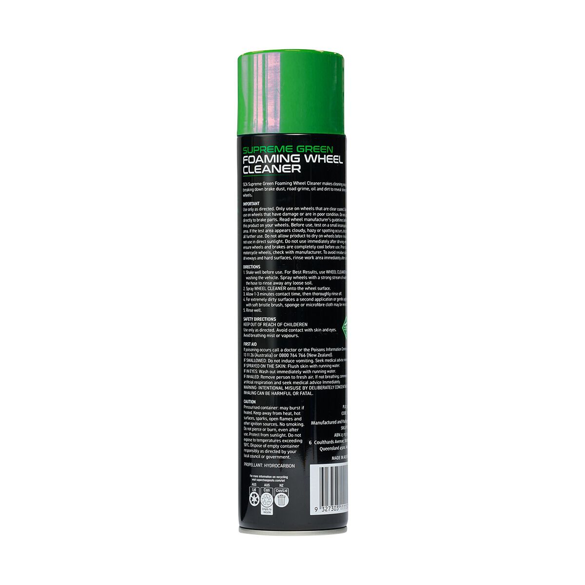 SCA Supreme Green Foaming Wheel Cleaner 500g, , scaau_hi-res