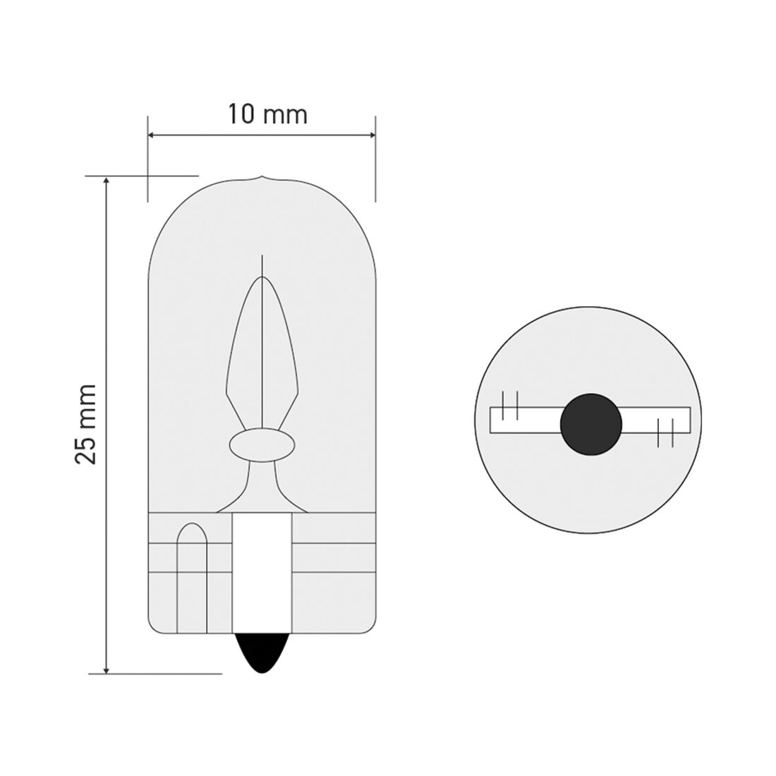 SCA Incandescent Globe - T10 24V 5W - 2 Pack, , scaau_hi-res