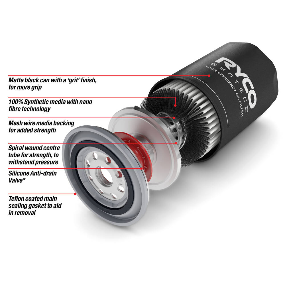 Ryco Oil Filter Z436 for Nissan 350Z 370Z 3.5L 3.7L V6 2.2003-On Ryco Oil Filter Z436 for Nissan 350Z 370Z 3.5L 3.7L V6 2.2003-On