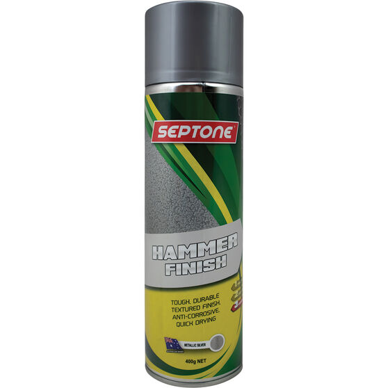 Septone® Hammer Finish Paint, Silver - 400g, , scaau_hi-res