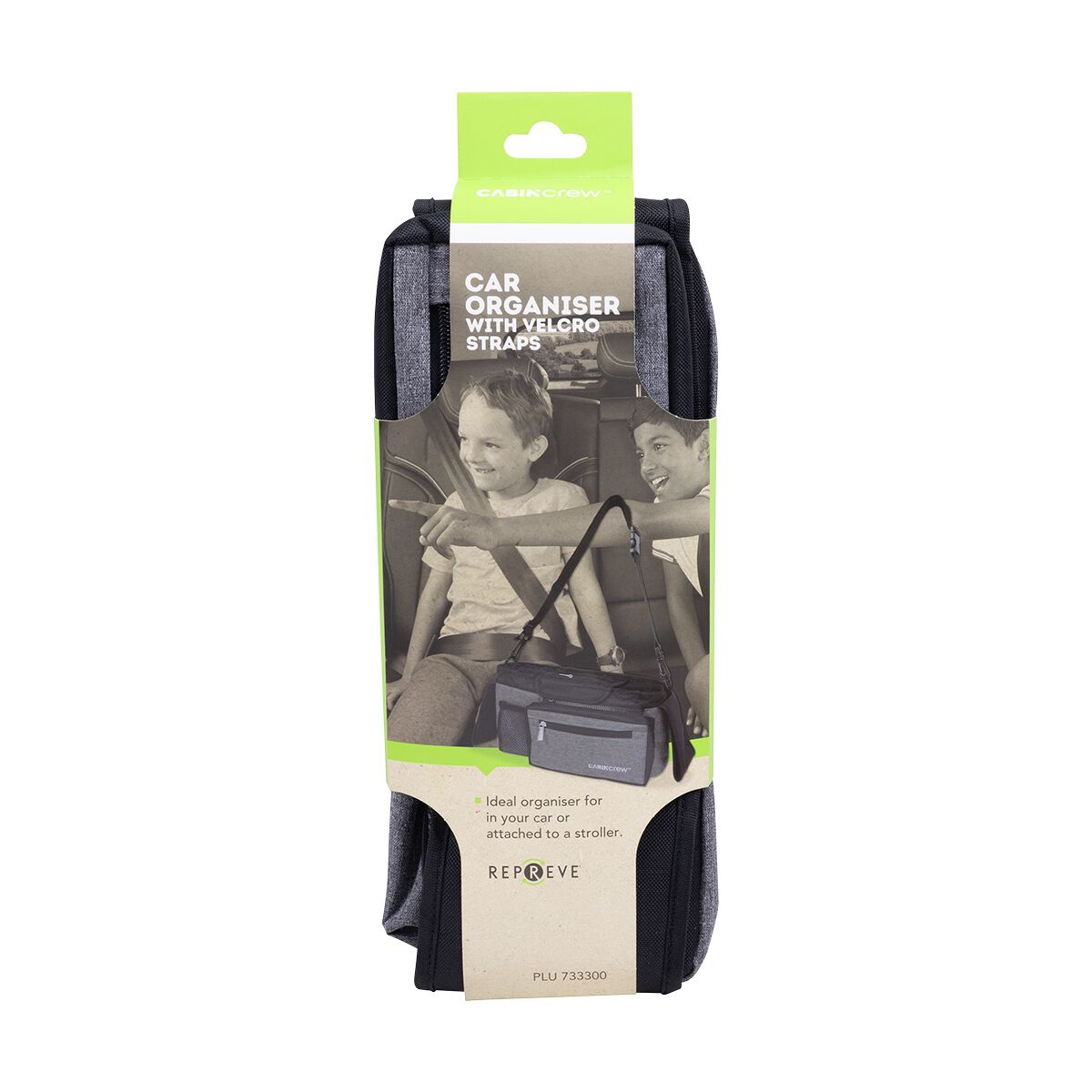 Cabin Crew Kids Repreve Stroller Organiser Black/Grey, , scaau_hi-res