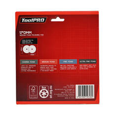 ToolPRO 170mm Medium Foam Polishing Pad Orange, , scaau_hi-res