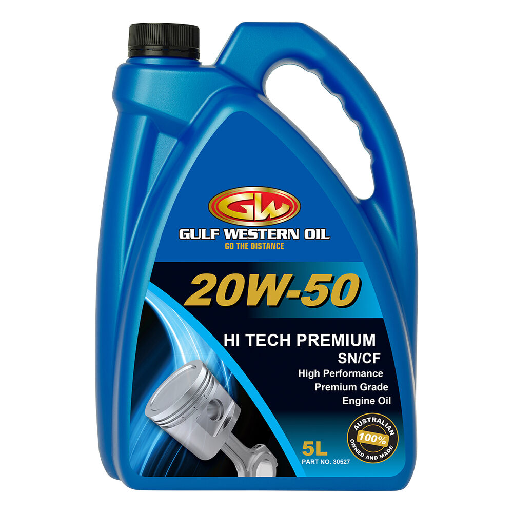 Gulf Western Hi Tech Premium Engine Oil 20W50 5 Litre Supercheap Auto