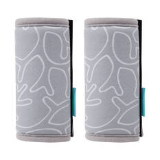Skechers Kids Seat Belt Covers Light Grey 2 Pack, , scaau_hi-res