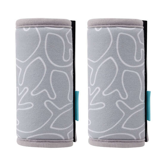 Skechers Kids Seat Belt Covers Light Grey 2 Pack, , scaau_hi-res