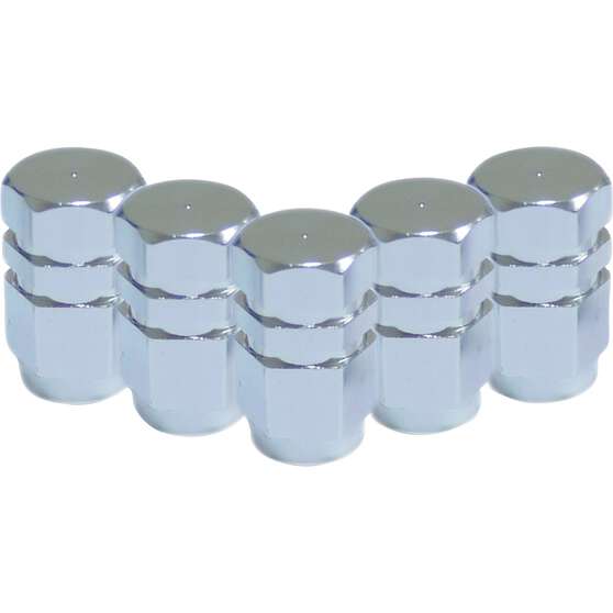 SCA Valve Stem Caps - Silver, 5 Pack, , scaau_hi-res