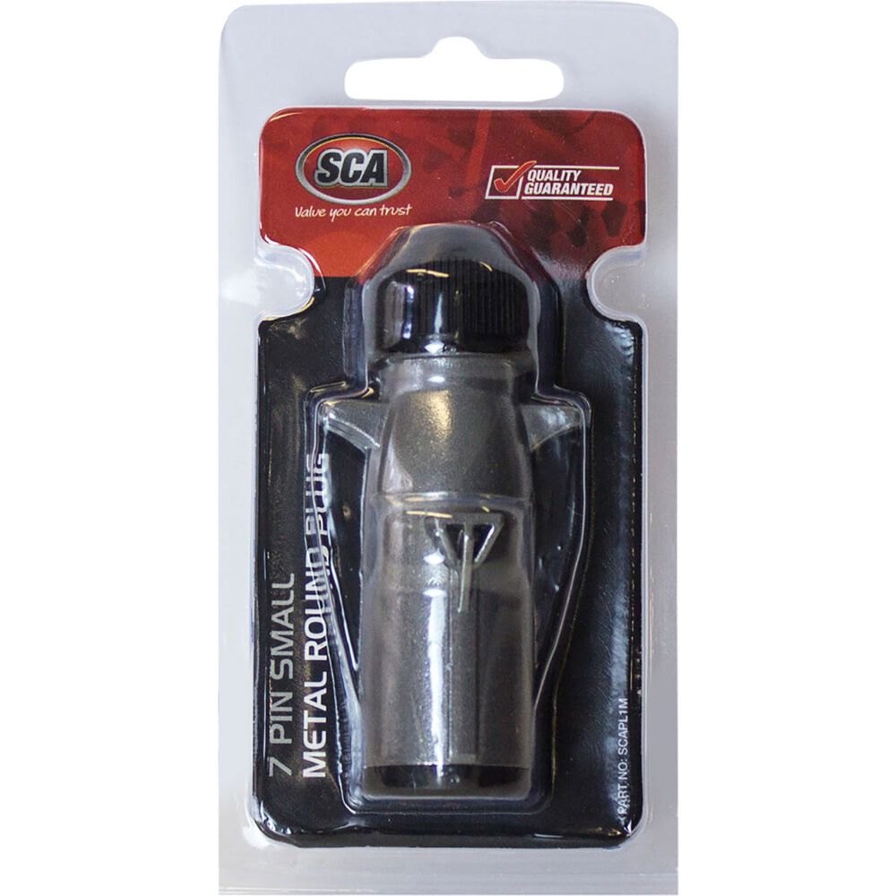 SCA Trailer Plug, Metal Small Round, 7 Pin Supercheap Auto