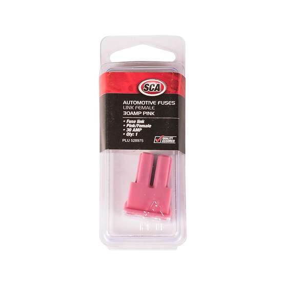 SCA Automotive Fuse Link - Female Standard, 30 Amp, Pink, , scaau_hi-res