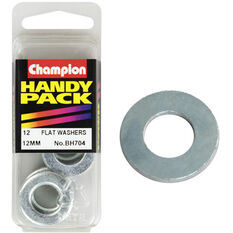 Champion Flat Steel Washer - 12mm, BH704, Handy Pack, , scaau_hi-res