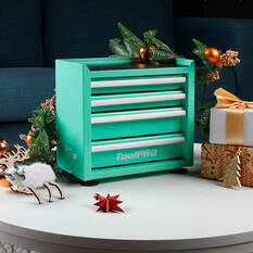 ToolPRO Mini Tool Cabinet 4 Drawer Aqua, , scaau_hi-res