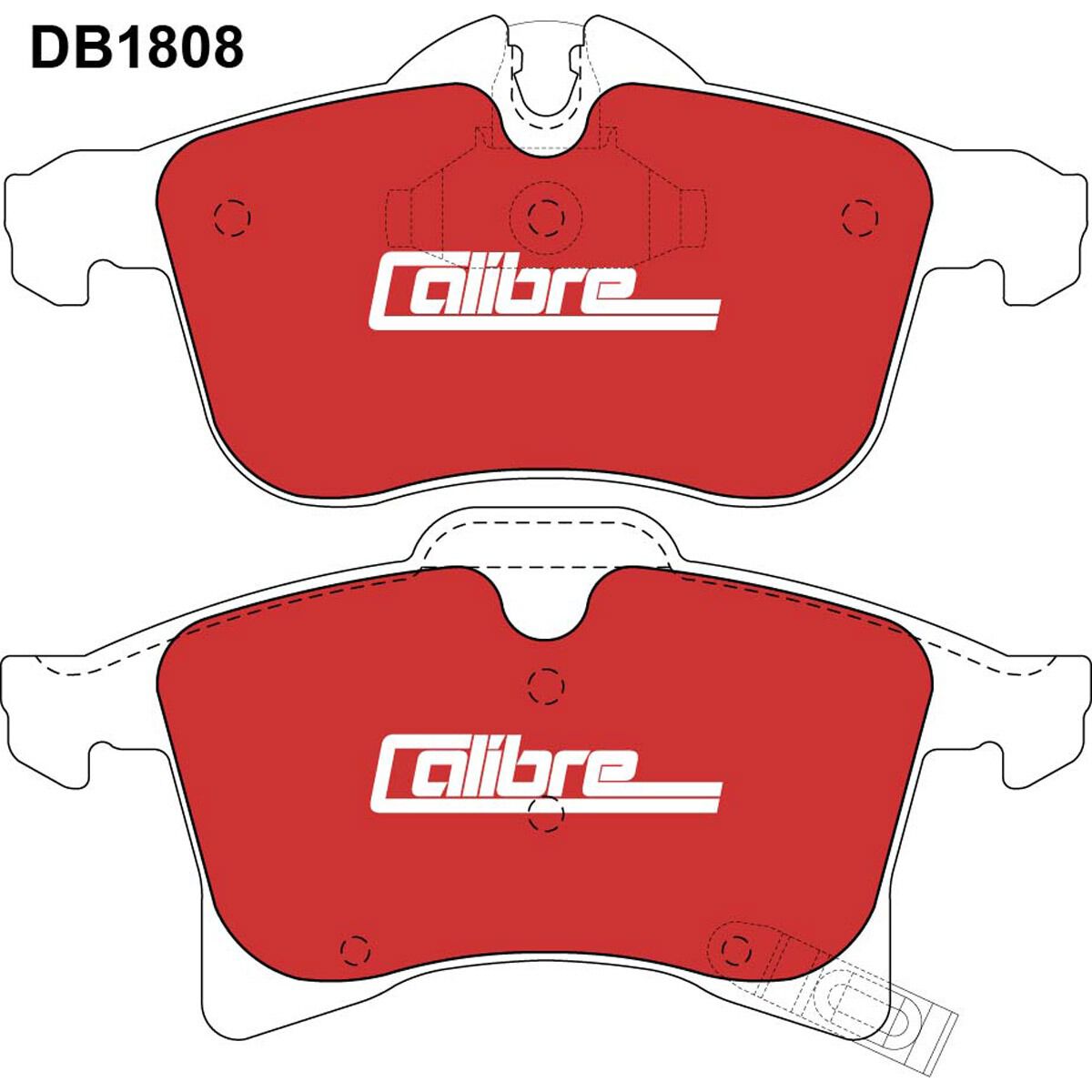 Calibre Disc Brake Pads DB1808CAL, , scaau_hi-res