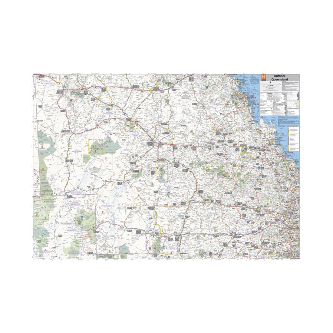 HEMA Outback Queensland Map: Camooweal to Stanthorpe - 5th Edition, , scaau_hi-res