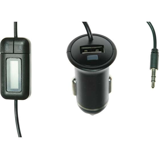 Aerpro FM Transmitter with USB Charger, , scaau_hi-res