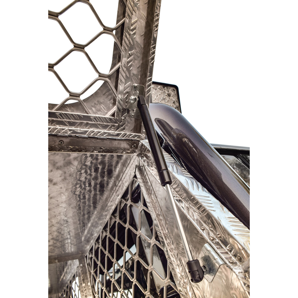 ToolPRO Dog Box - Modular, Aluminium Checker Plate, , scaau_hi-res