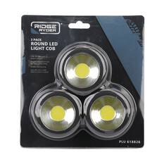 Ridge Ryder Cob Light LED Round 3pk, , scaau_hi-res