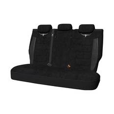 R.M.Williams Suede Velour Seat Covers Black Adjustable Headrests Size 06H Rear Seat, , scaau_hi-res