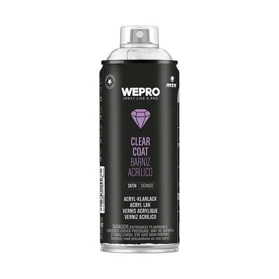 MTN Pro Acrylic Clear Coat Satin Spray Paint 400mL, , scaau_hi-res