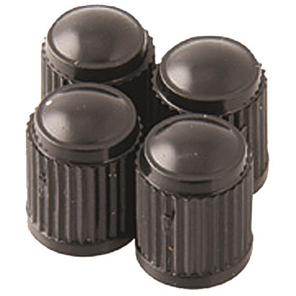 SCA Valve Caps Standard Black, 4 Piece Supercheap Auto