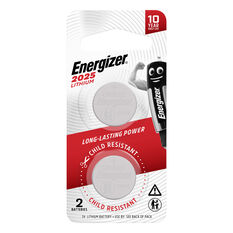 Energizer Lithium Coin Battery CR2025 2 Pack, , scaau_hi-res