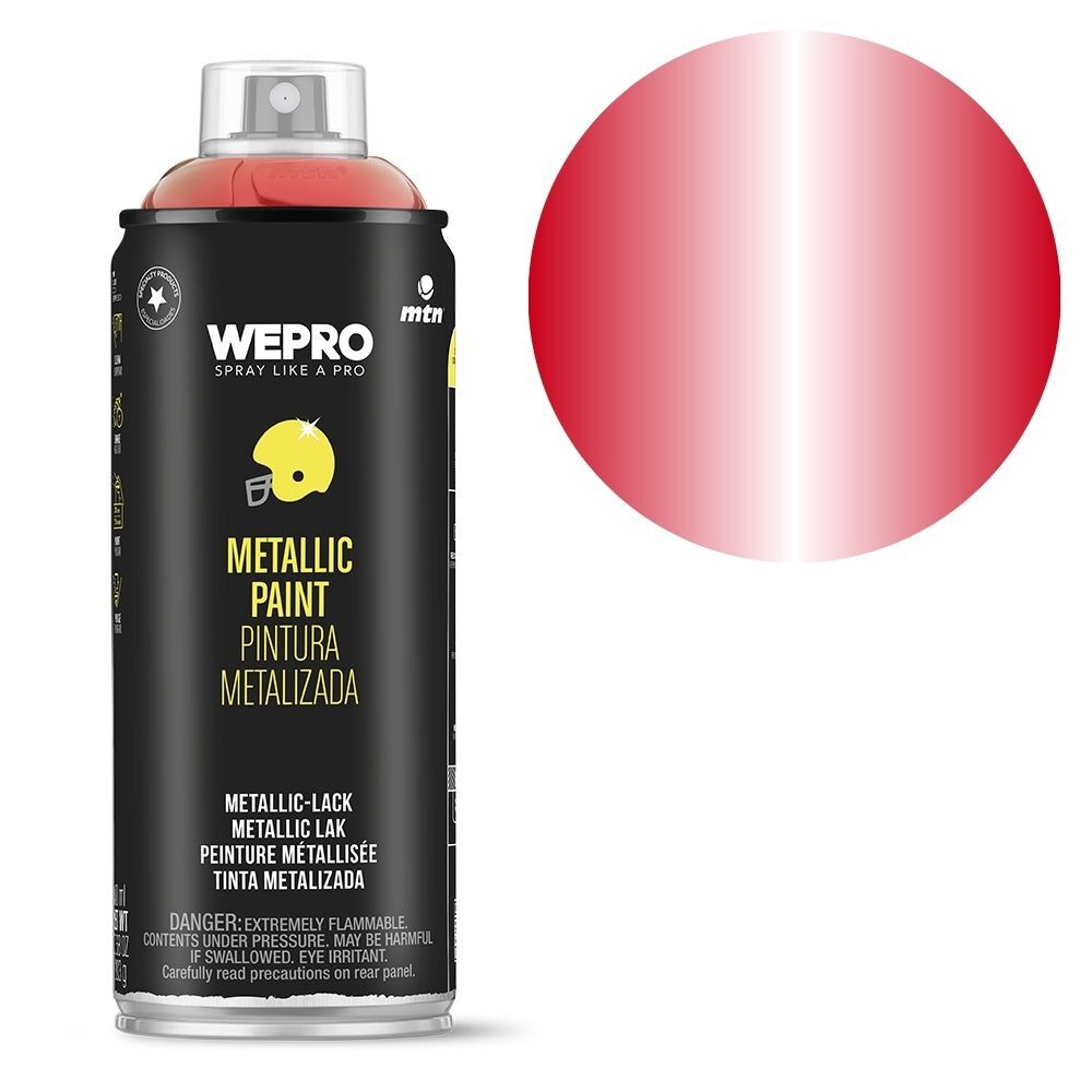 MTN Pro Metallic Red Spray Paint 400mL, , scaau_hi-res