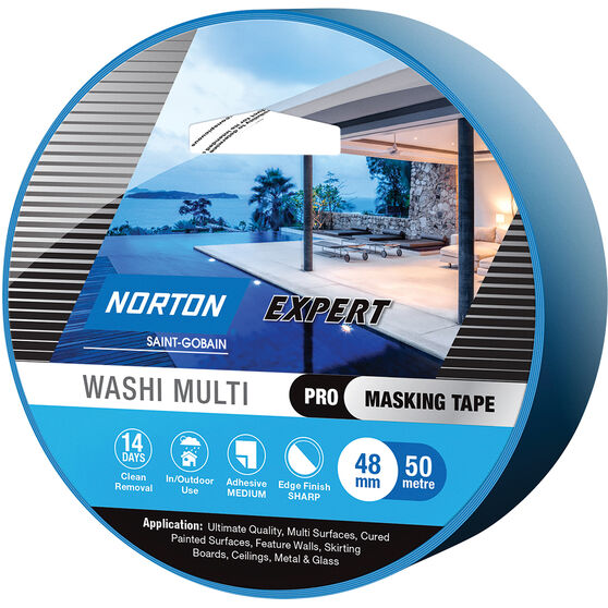 Norton Expert 14 Day Masking Tape - 48mm x 50m, , scaau_hi-res