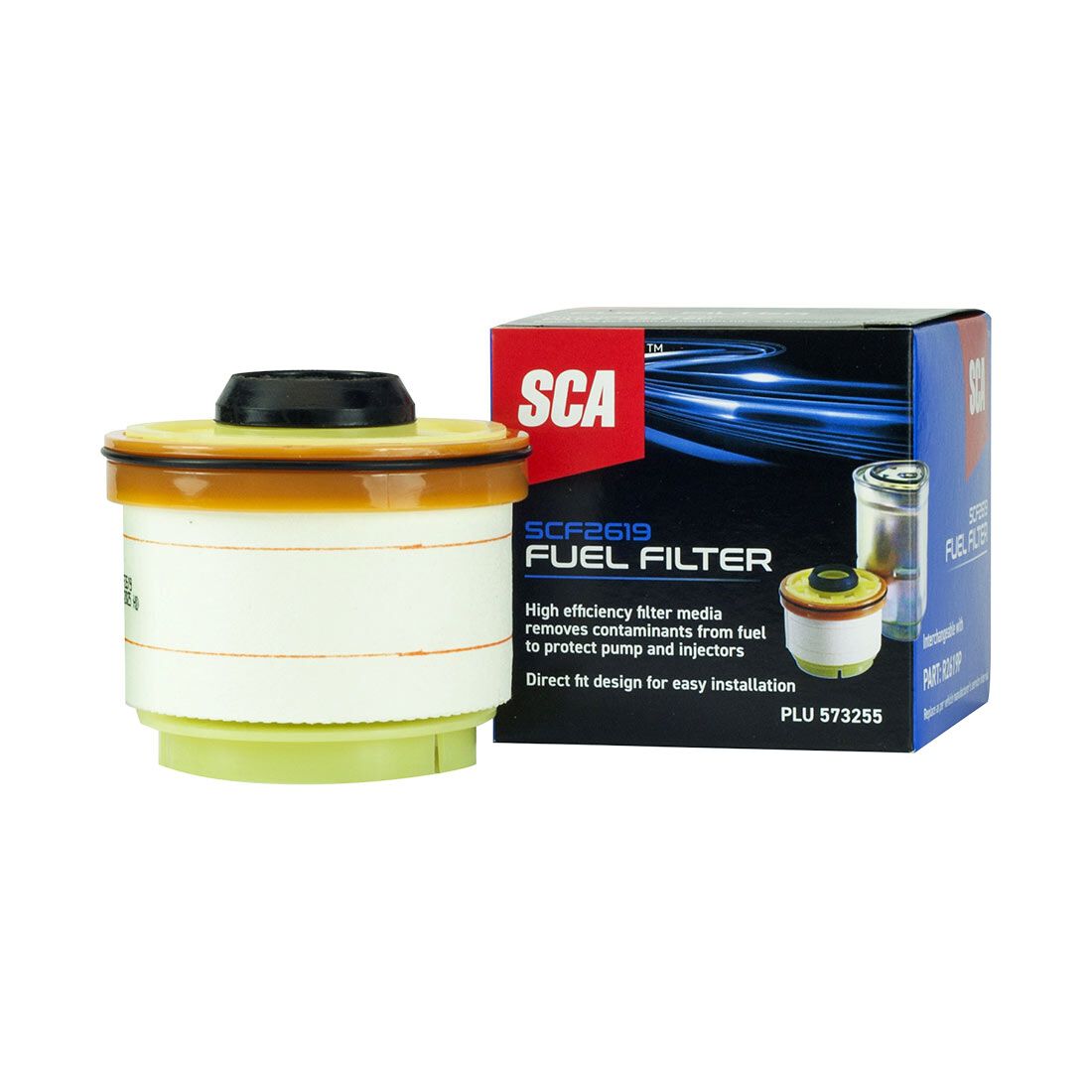 SCA Fuel Filter SCF2619 (Interchangeable with R2619P), , scaau_hi-res