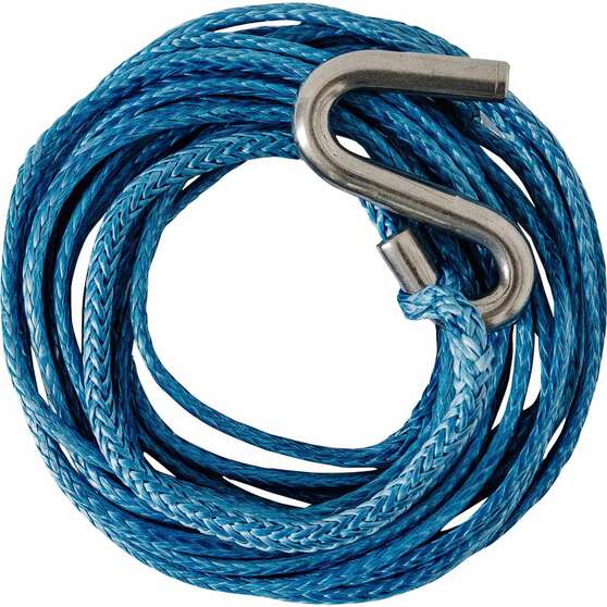 Atlantic Winch Rope 6mx4mm S Hook 500kg, , scaau_hi-res