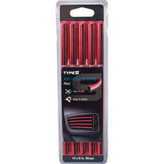 TypeS Air Vent Strips Red 5 Pack, , scaau_hi-res