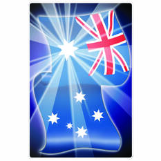 Sticker Aussie Flag, Vinyl, , scaau_hi-res
