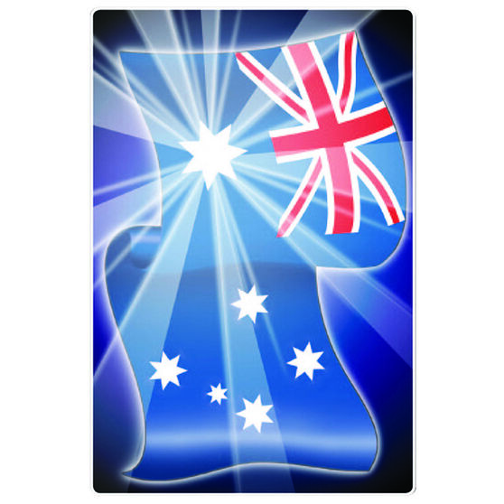 Sticker Aussie Flag, Vinyl, , scaau_hi-res