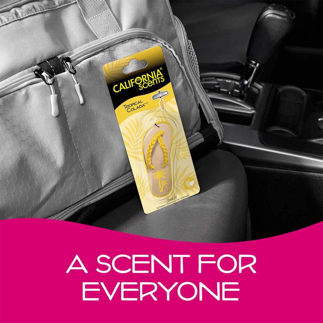 California Scents Novelty Hanging Sandal Tropical Colada Car Air Freshener - 1PK, , scaau_hi-res