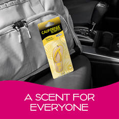 California Scents Novelty Hanging Sandal Tropical Colada Car Air Freshener - 1PK, , scaau_hi-res