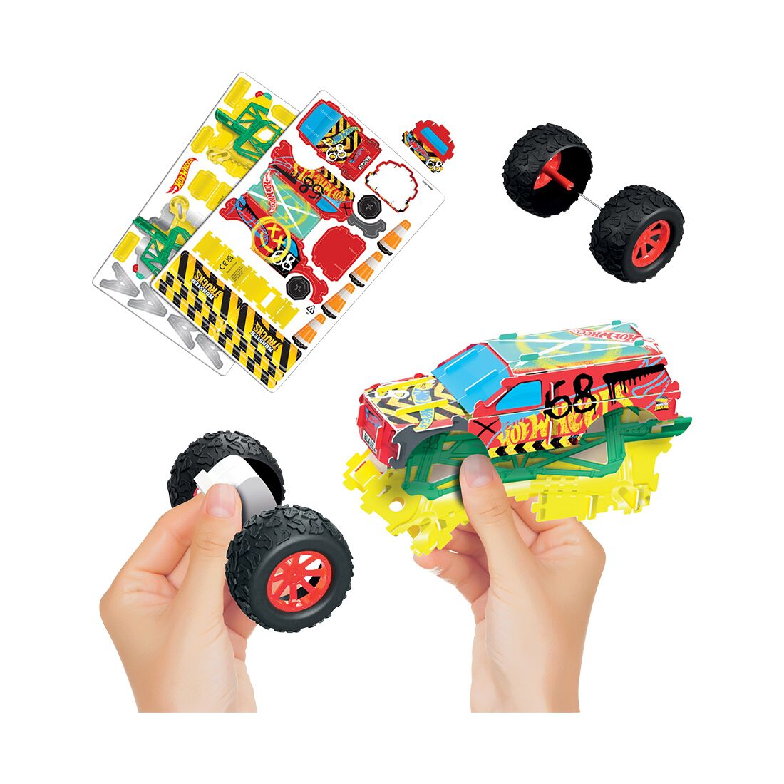 Hot Wheels Motor Maker Kitz - 4x4 Monster Trucks, , scaau_hi-res